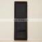 round corner rectangle floor free stand black metal frame full length mirror