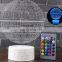 USB charging remote controm customized any shape football earth 3d illusion led night light