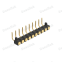 Dnenlink 2.54mm pitch Single Row H2.5mm Plane contact  Right Angle Female Header DIP type PogoPin  header
