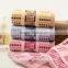 Pure cotton yarn dyed cute flower jacquard towel