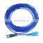 sc-st 3m pulling eye spiral armored fiber optic patch cord making machine product line Simplex Duplex fiber optic jumper