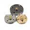 Wholesale 4 Hole Two Part Around Alloy Sew On Snap Button For Coat