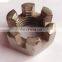 DIN935 M36 Carbon Steel Roasting Galvanized High Quality Hexagon Slotted Nuts Hex slotted nuts
