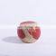 Traditional Chinese Round Red Porcelain Rustic Handmade Decoration Vase