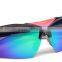 custom light weight colorful REVO flash mirror oval big size sport sunglasses for men