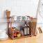 New Kitchen Shelf Double Layers Wholesale Rack Plastic Storage Rack With Chopstick Cage Cutting Board Rack