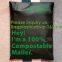 100% Biodegradable compostable plastic express courier custom eco bio mailers mailing bag with die cut handles bagease
