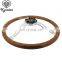 Universal car wooden steering wheel, 380mm steering wheel retro wood flat , vintage steering wheels for sale