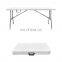 8ft cheap simple white plastic camping pocket rectangular outdoor banquet multi-function modern folding coffee table