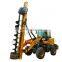 Wheel mounted loader spiral drilling machine 3m depth for pile installation