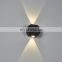 Outdoor 4W LED Wall Lamp Up and Down Aluminum Wall Sconce garden LED Wall Light