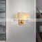 New Nordic led bedroom bedside wall lamp Creative American hotel wall lighting Chinese style simple fabric wall  lamp
