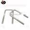 High Tensile Stainless Steel Fastener Plain Pipe Clamp U-shape Square  Bolt