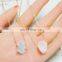 Natural Raw Stone Necklaces Girl Geometric Crystal Pendant Femme Gold Chain Necklaces Druzy Stone Crystal Fine Jewelry For Women