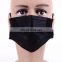 Customized 3 ply black disposable face mask  adult size 50pcs/box
