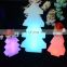 snowing Christmas tree lights led /event wedding rechargeable PE plastic led tree star snow led Christmas decorative lights