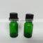 new arrival 10ml green glass essential oil bottle