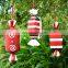 Personalised European Custom 2022 Outdoor House Outside Red White Christmas Candy Decorations
