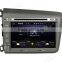 Wecaro android 4.4.4 car dvd player high quality 8 for honda civic navigation system OBD2 Playstore 2012 2013
