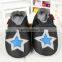 2015 Handmade spring autumn baby soft sole prewalker leather shoes with stars