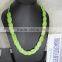 Antique alloy Hippie gemstone necklace African bone horn jewelry