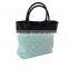 Hot sale women shoulder bag light blue color