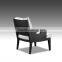 Elegant soflt fabric leisure chair Antique wooden arm chairs with fabric cusion