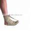 Molded foot drop, flared calf fitting, breathable rehabilitation ankle