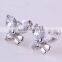 New Fashion Rolled Jewelry Gold Butterflies Crystal Earring For Women