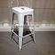French Industrial Modern Metal Bar Stools in White,HYX-806