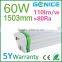 Emergency Waterproof IP65 led triproof lamp 1500mm 60w 80w Replace led waterproof t8 tri proof fluorescent light