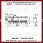 Cargo control steel and stainless steel rail O track 051081AM 051081AS