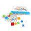 Magic String Kids Educatioanl Green Wood Wooden Shapes Toys Brick Block Set Games
