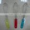 Stainless steel handle silicone whisk