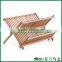 kitchen & restaurant bamboo dish rack with cooking utensil holder