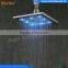 Best Solid Brass Rain Shower Heads with LED light Temperature Detectable