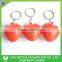 Advertising Logo PU Heart Shape Stress Ball Key Rings