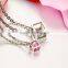 Hot Sale 2016 Couple Zircon Turkish Silver Necklace Jewelry