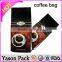 Yason coffee bag with one way valve coffee composite plastic bags coffee packaging material