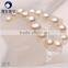 fashion chunky beads bracelets for women 8-9mm near round with love shape clasp
