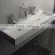 CK2004 man made stone countertops rectangular Countertop double sink