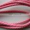 6mm PU braided leather cord for necklace and bracelet