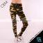 Stylish SAUANN Personalized Camouflage Pattern Pull-on Sexy Leggings
