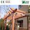 Durable WPC pergola, beams, posts, steel insert, CE , SGS certified