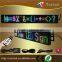 programmble moving led sign, P6-16x128dot RGB full color two/double line led sign with wireless SMS and PC USB control