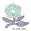 hot fix rhinestone transfer of flower design for clothing decoration