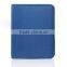Waterproof Chief blue color genuine leather cover for notebook