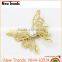 2015 fashion hot sale newest golden pearl butterfly hair clip