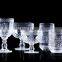 Clear color glass drinkingware/Wine goblet,Hiball,DOF, sundae cup,ELEVATED SERVE BOWL,pitcher with sunflower embossed patern