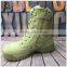 Factory direct sale hkaki leather desert combat tactical boots military with zipper